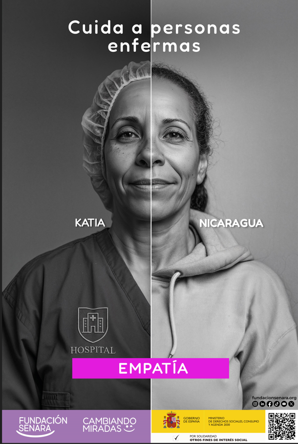 Cartel Enfermera-Empatía Cambiando Miradas